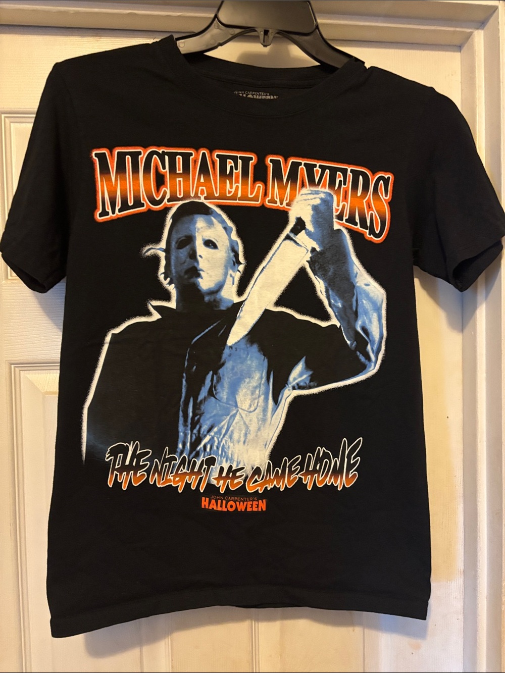 Michael Myers Black Graphic Tee - Horror Movie Design Size Small NWOTS